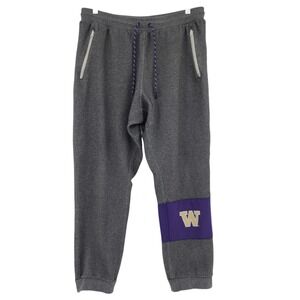 Nike University Washington Huskies XL 32x27 Men Gray Purple Sweatpants Jogger UW